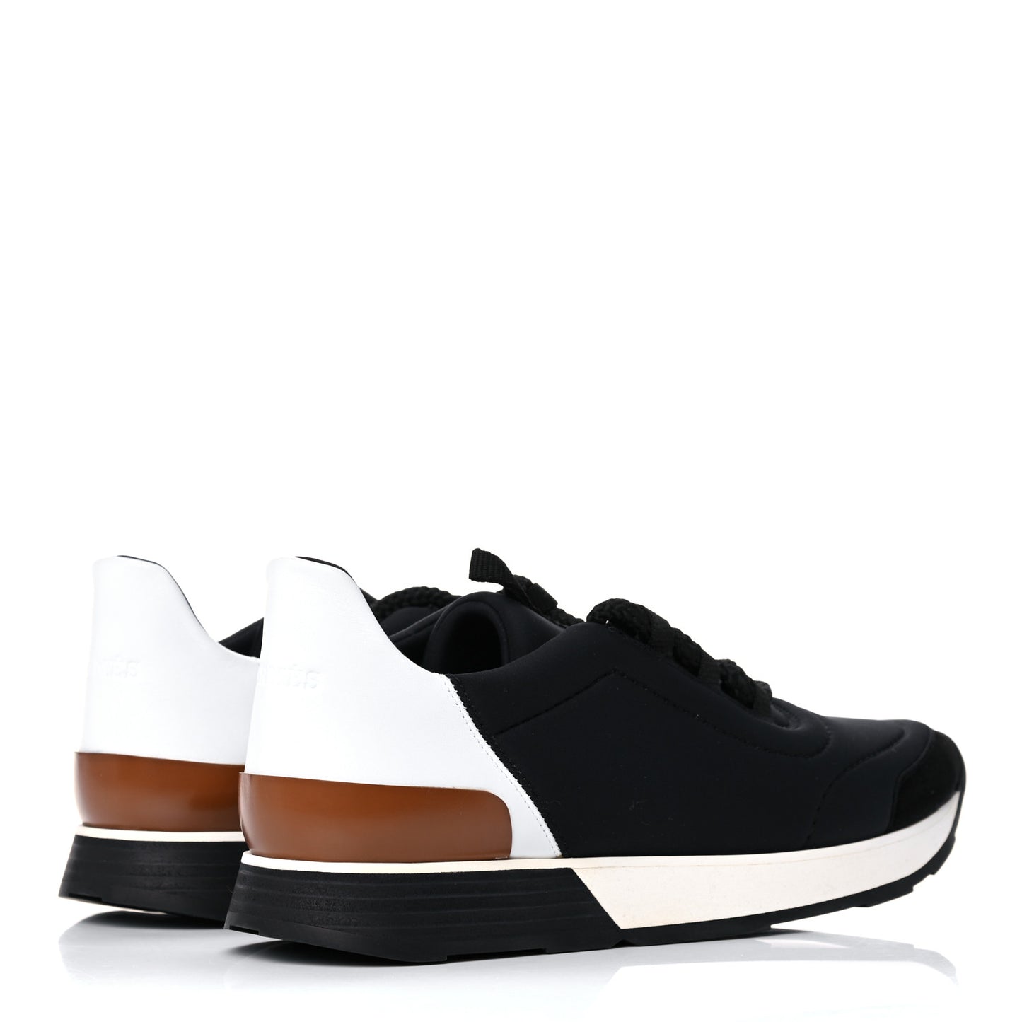 Technical Canvas Mens Miles Sneakers 40 Black White