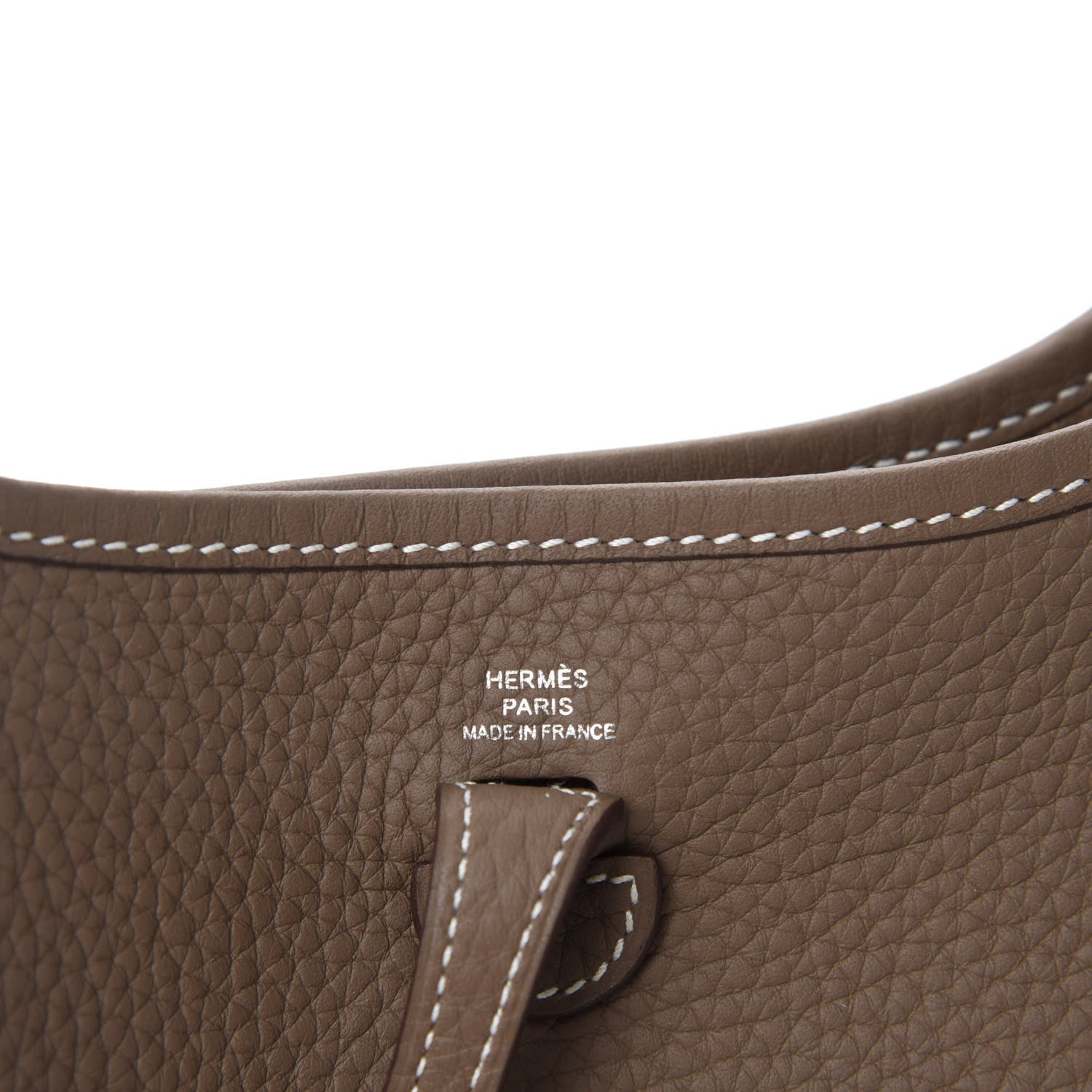 Hermes Taurillon Clemence Amazone Evelyne TPM Etoupe Bleu Indigo 8 of 11