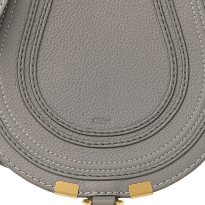 Chloe Calfskin Mini Marcie Round Crossbody Bag Cashmere Grey 8 of 12