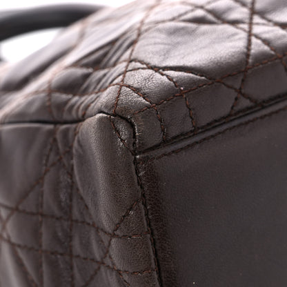 Christian Dior Lambskin Cannage Medium Lady Dior Dark Brown 7 of 14