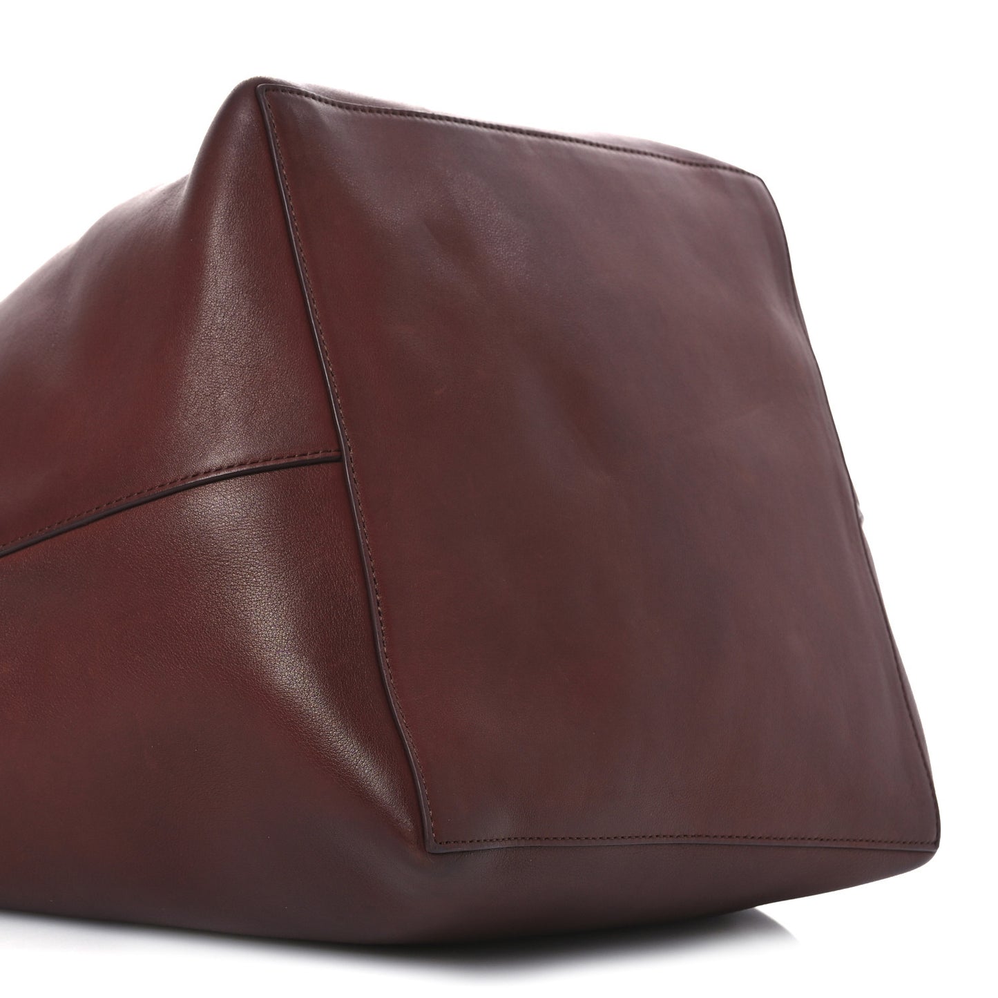 Polished Saddle Calfskin Park Tote Three Cognac