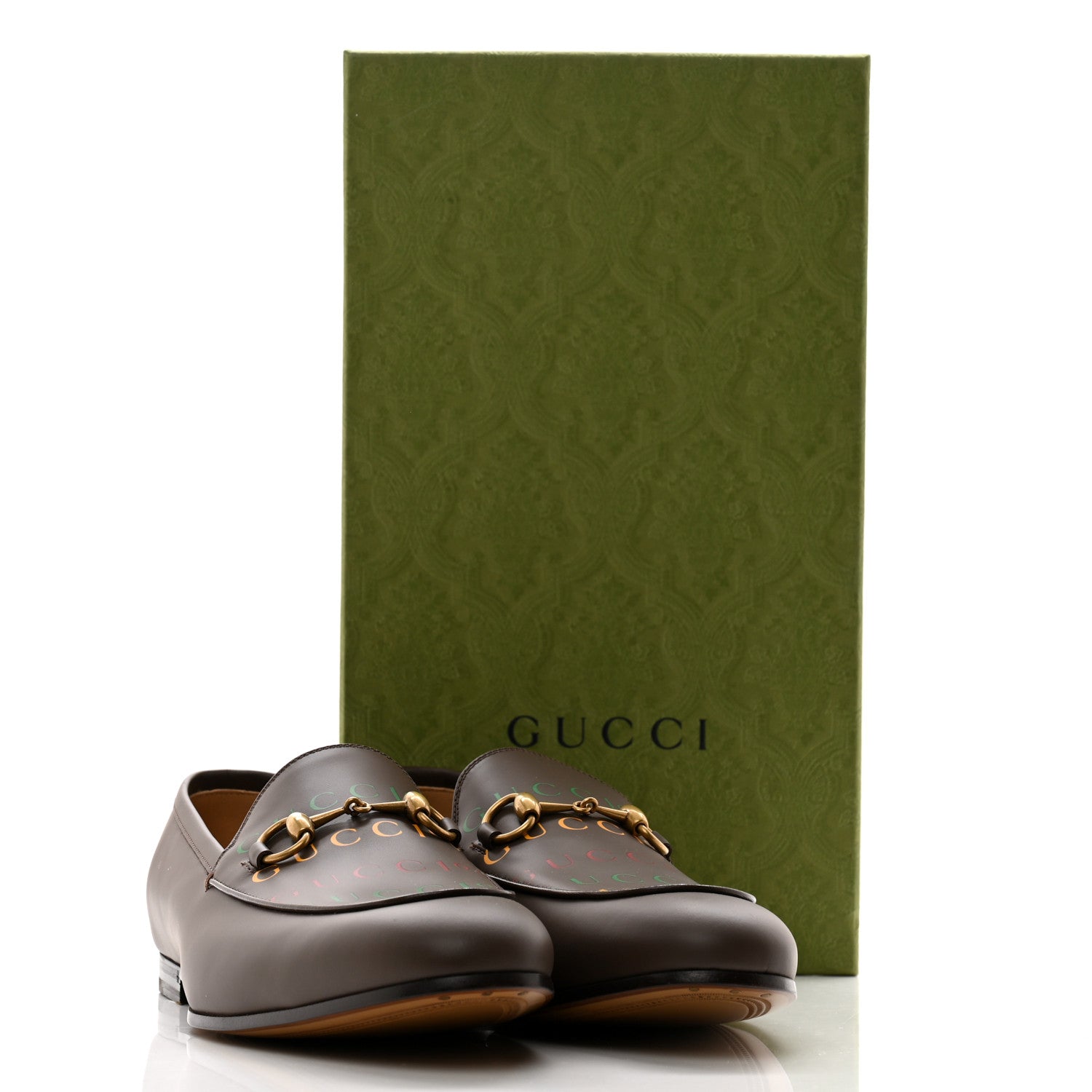 Gucci Wexford Malaga Kid Gucci 100 Centennial Mens Jordaan Loafers 8.5 New Acero New Shamarock Crop Hibiscus Red 9 of 9