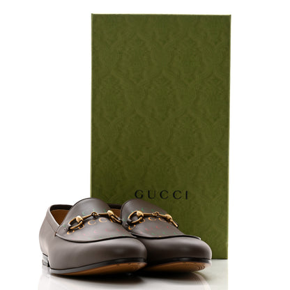 Gucci Wexford Malaga Kid Gucci 100 Centennial Mens Jordaan Loafers 8.5 New Acero New Shamarock Crop Hibiscus Red 9 of 9