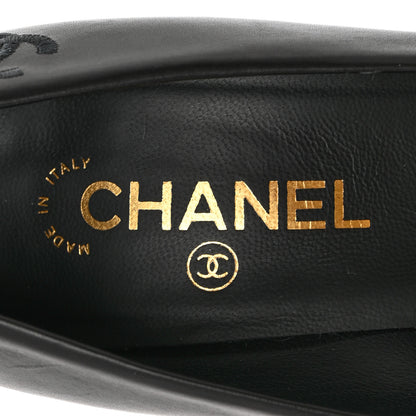 Chanel Calfskin Camellia High Pumps 40.5 Black Gold 7 of 13