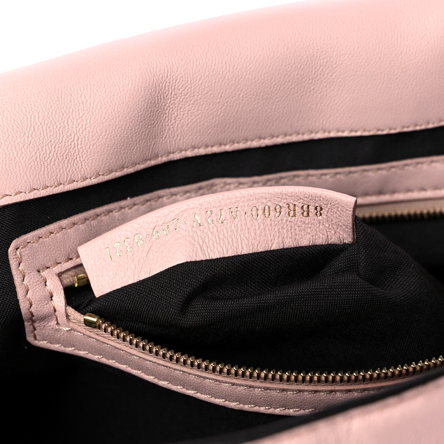 Fendi Nappa FF 1974 Embossed Baguette Rosa Quarzo 7 of 11