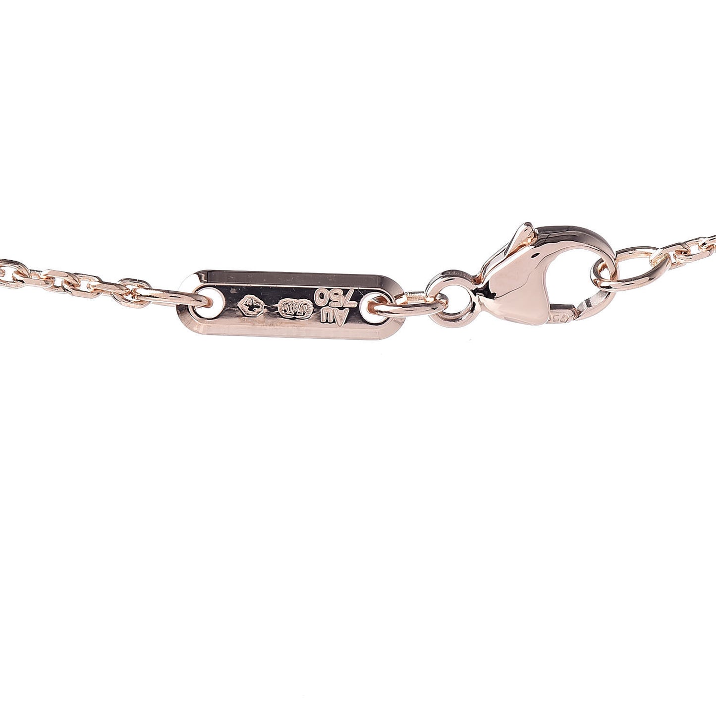 18K Rose Gold Happy Diamonds Round Pendant Necklace