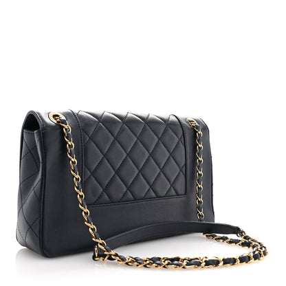 Chanel Sheepskin Quilted Vintage Mademoiselle Flap Navy 2 of 14