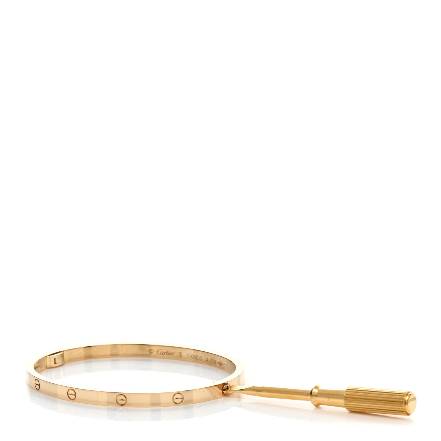 Cartier 18K Yellow Gold Small LOVE Bracelet 16 3 of 5
