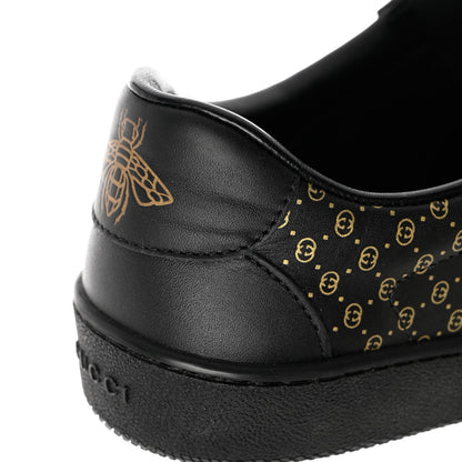 Gucci X DAPPER DAN Calfskin Laminated Ayers GG Micro Monogram Womens G74 Sneakers 35.5 Black Gold 10 of 10
