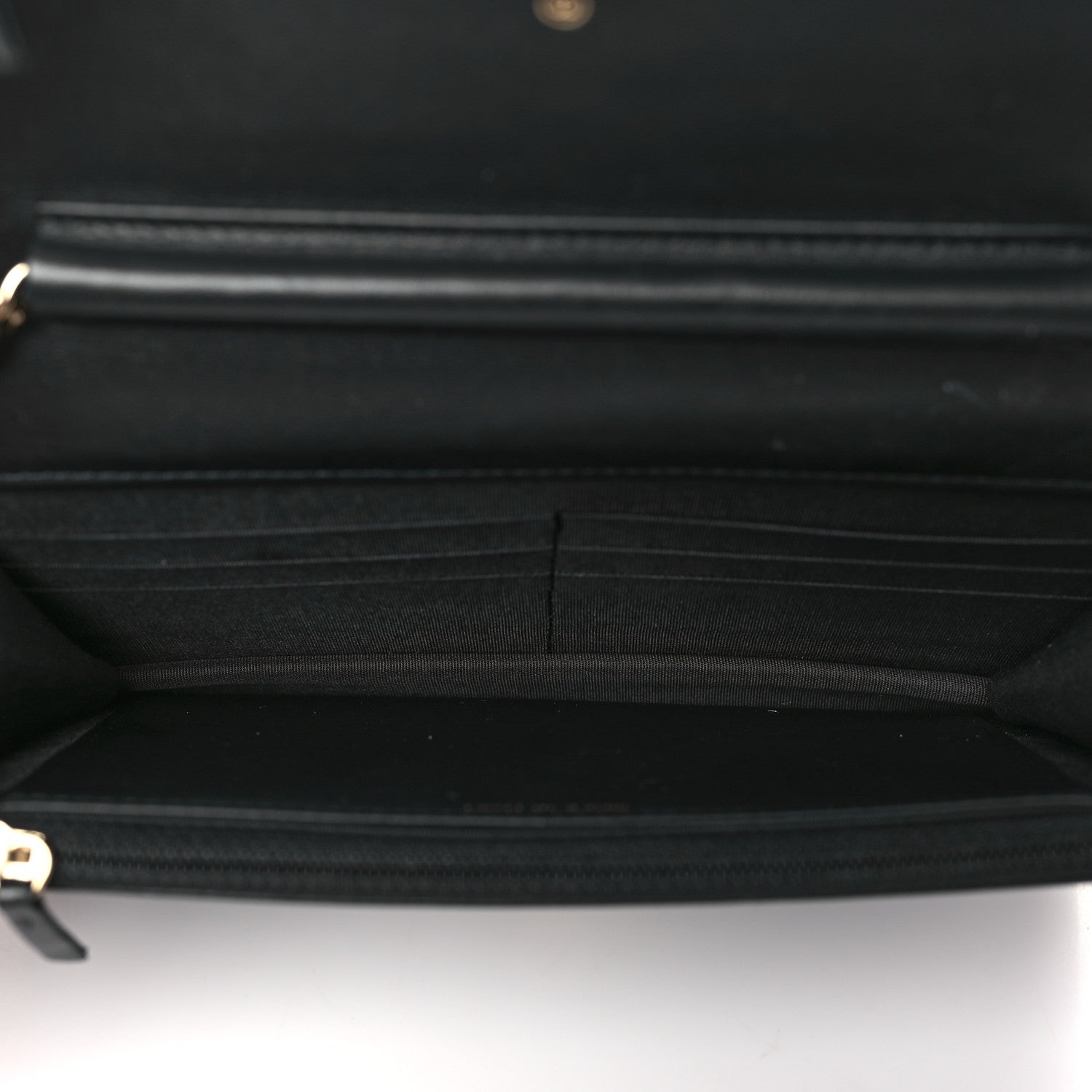 Chanel Caviar Quilted CC Filigree Wallet On Chain WOC Black 5 of 9
