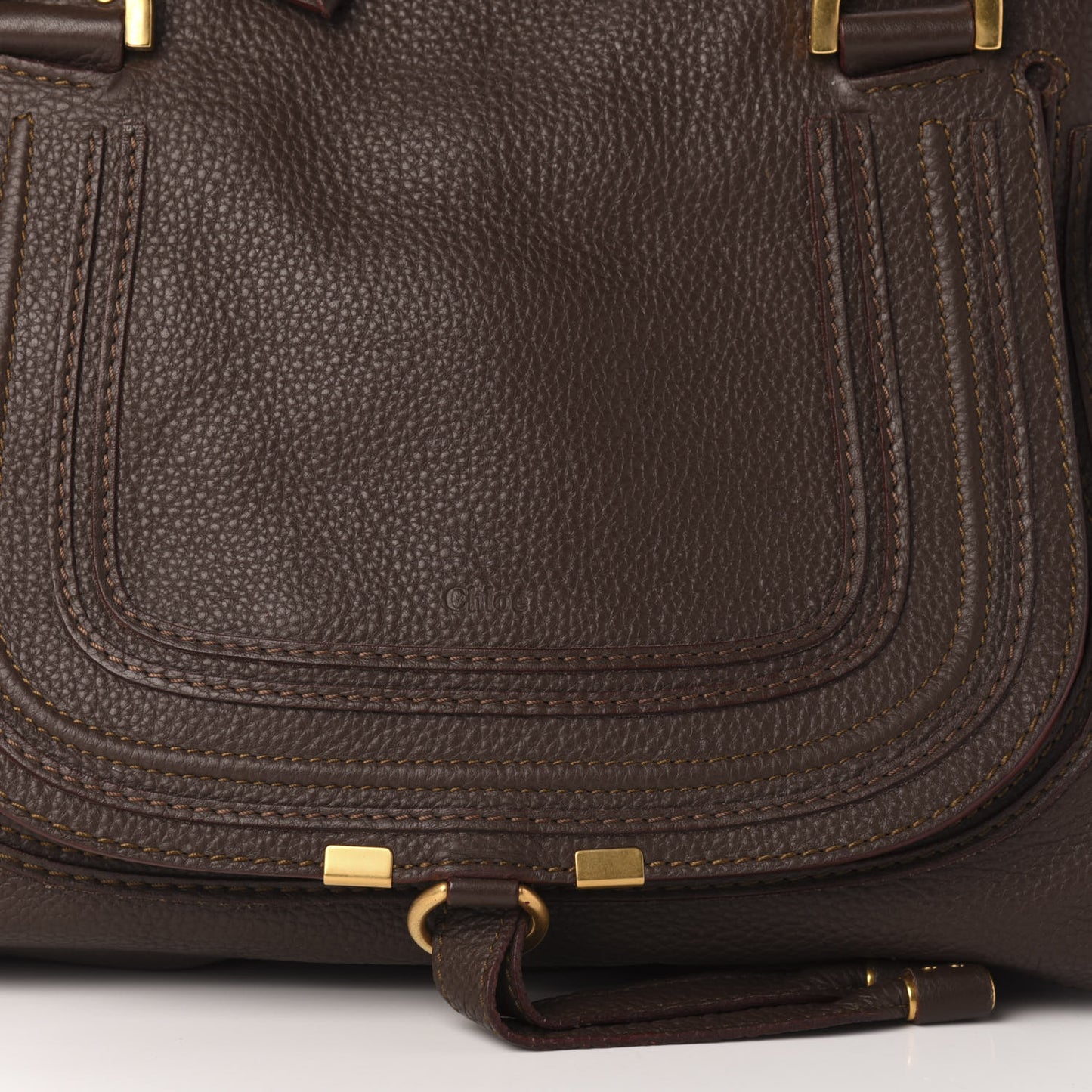 Calfskin Medium Marcie Satchel Truffle