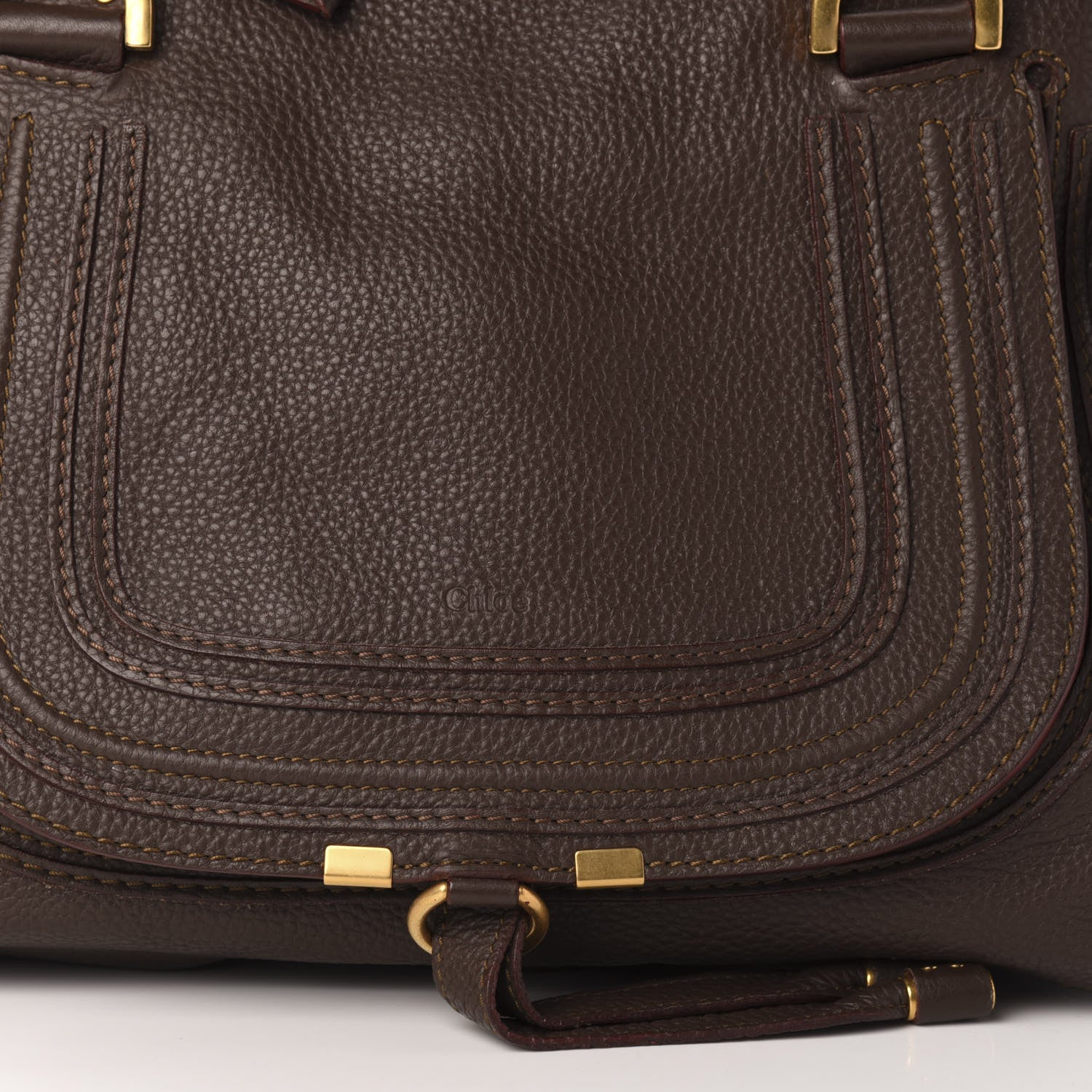 Chloe Calfskin Medium Marcie Satchel Truffle 10 of 10