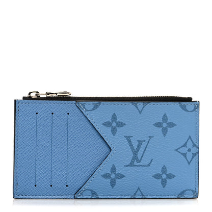 Louis Vuitton Taigarama Coin Card Holder Denim 1 of 7