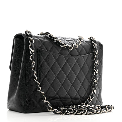 Chanel Caviar Jumbo Single Flap Black 3 of 11