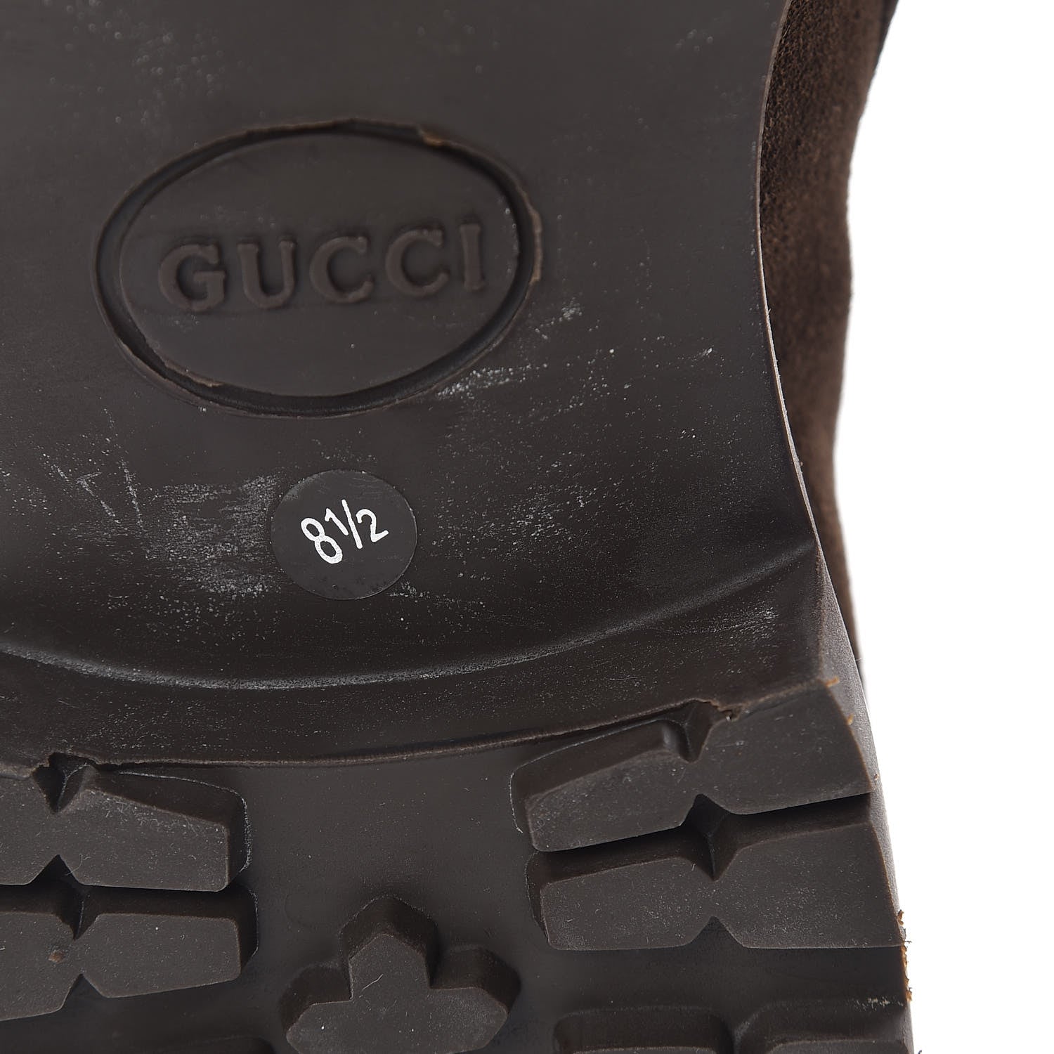 Gucci Suede Mens Horsebit Lug Sole Loafers 8.5 Jasper 8 of 11