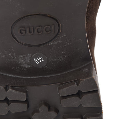 Gucci Suede Mens Horsebit Lug Sole Loafers 8.5 Jasper 8 of 11