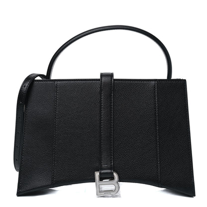 Balenciaga Grained Calfskin XS Hourglass East West Tote Black 1 of 5
