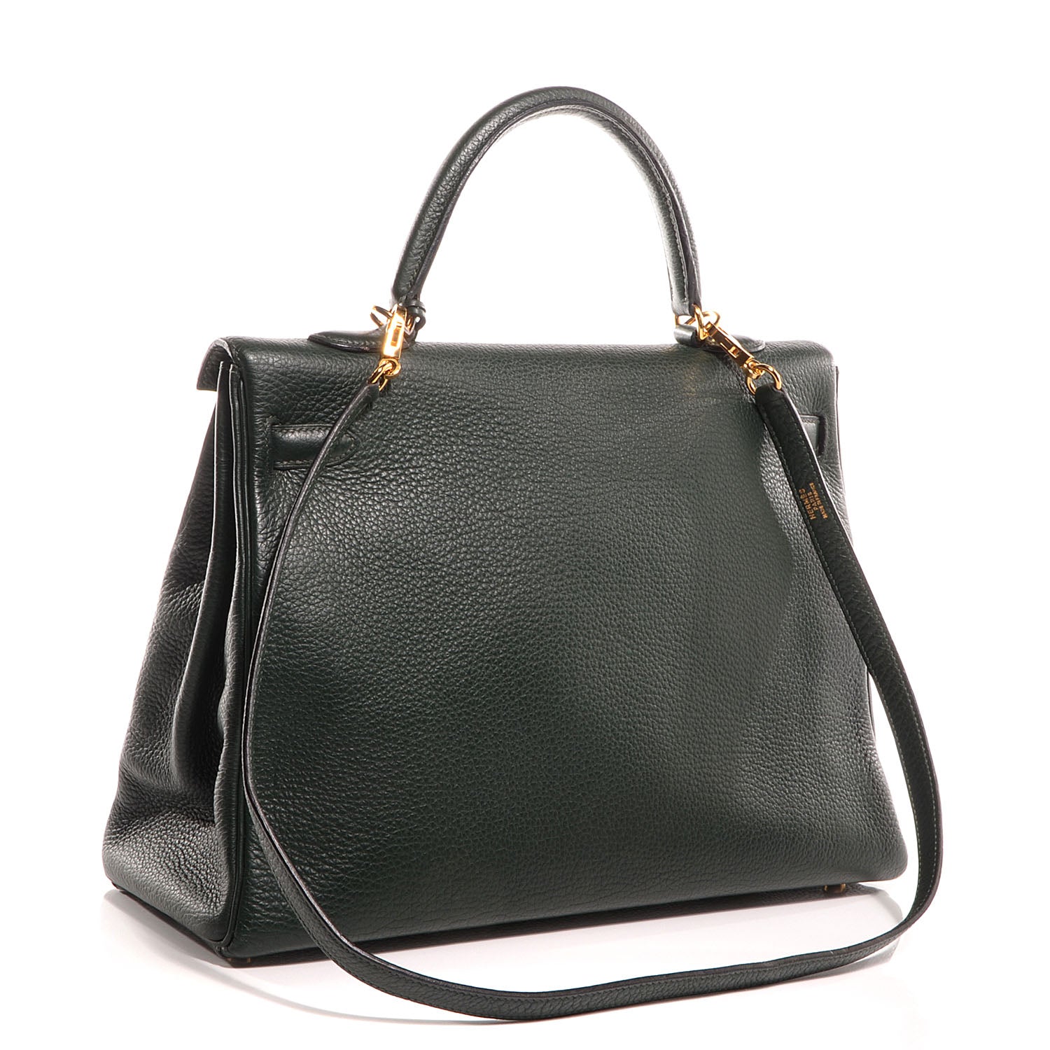 Hermes Togo Kelly Retourne 35 Vert Fonce 13 of 29