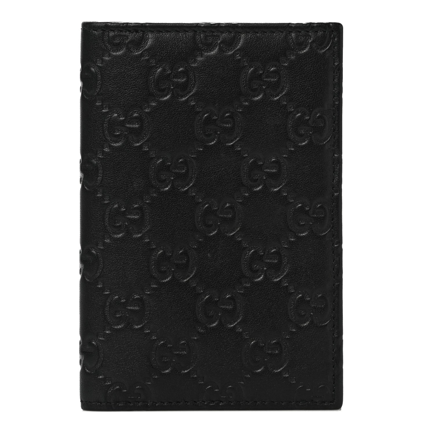 Gucci Guccissima Passport Case Black 1 of 10