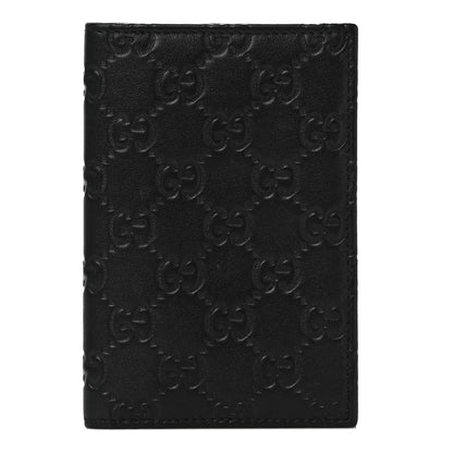 Gucci Guccissima Passport Case Black 1 of 10