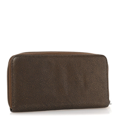 Chanel Metallic Caviar Large Timeless CC Zip Around Wallet Bronze 3 of 9