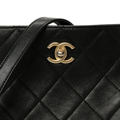 Chanel Lambskin Quilted Multi Chain Hobo Black 9 of 11