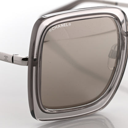 Chanel Mirror Square Sunglasses 4240 Grey 5 of 8