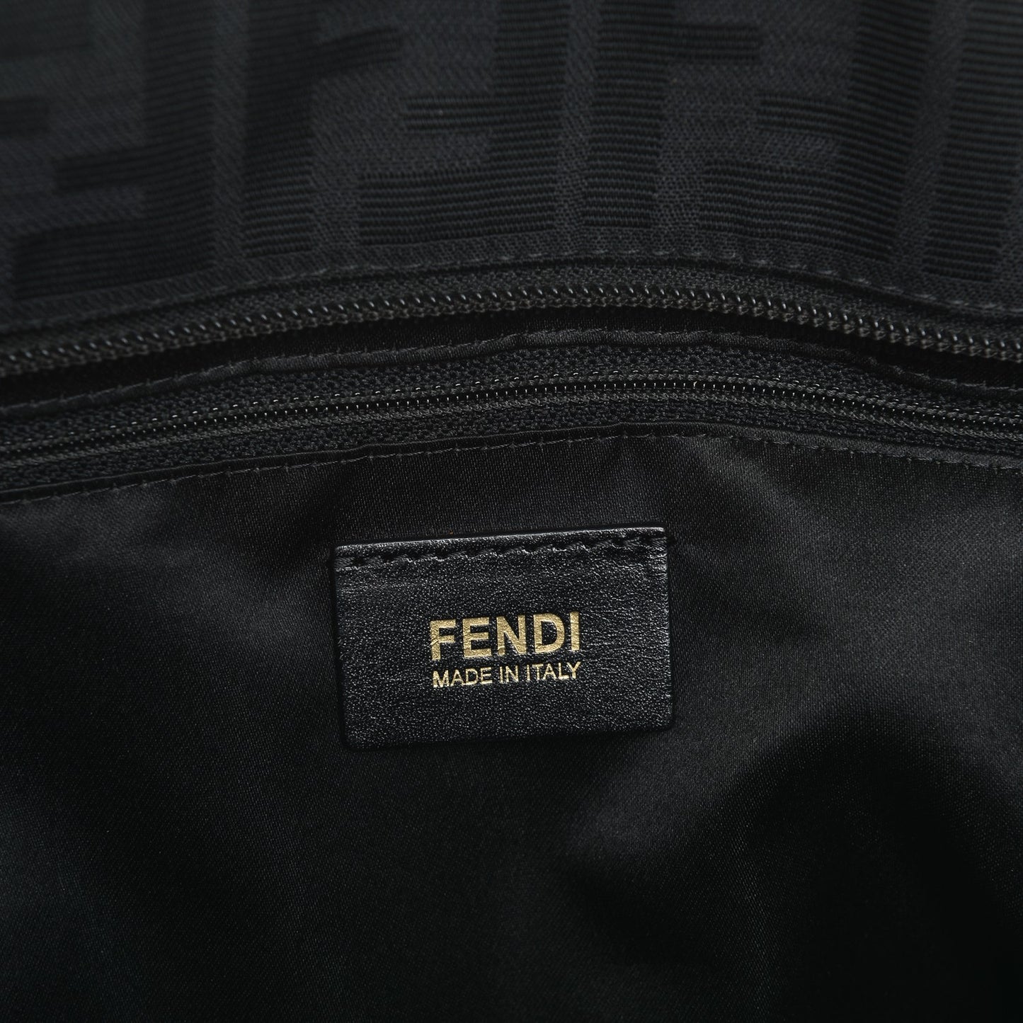 Canvas Quilted FF Roll Tote Black