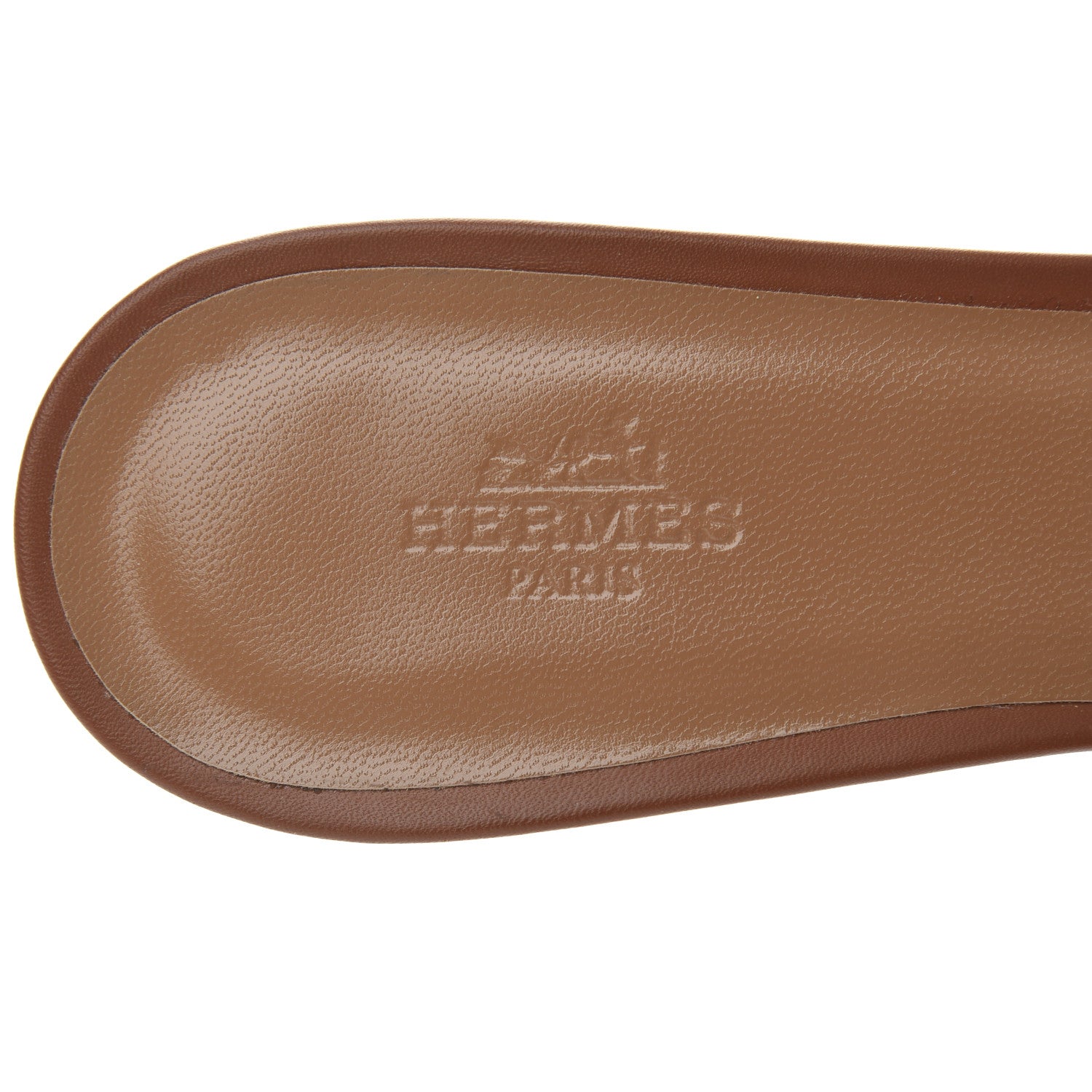 Hermes Calfskin Oasis Sandals 38 Gold 7 of 10