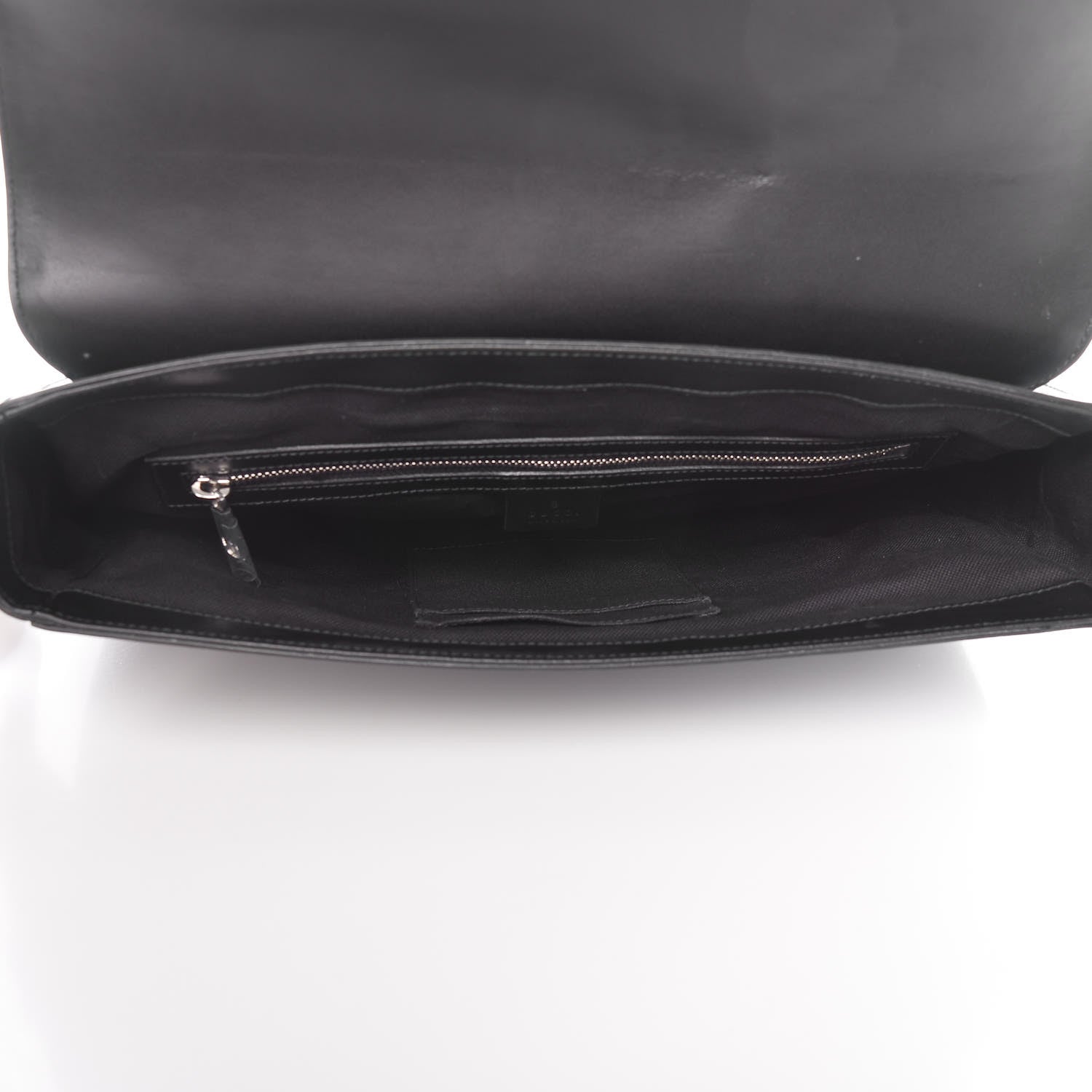 Gucci GG Supreme Monogram Web Flap Messenger Bag Black Grey 5 of 13