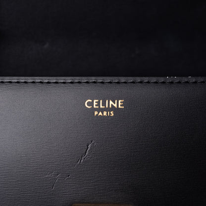 Celine Box Calfskin Small Classic Box Flap Bag Black 6 of 9