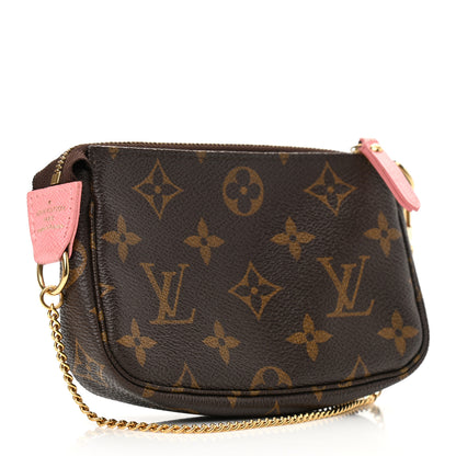 Louis Vuitton Monogram Illustre Mini Pochette Accessories Rose 3 of 7