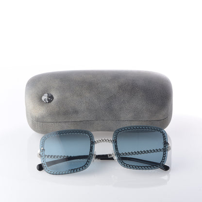 Chanel Chain Square Sunglasses 4244 Blue 8 of 8