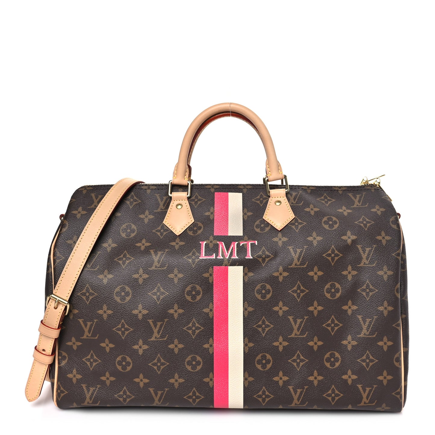 Monogram My LV Heritage Speedy Bandouliere 40 Fuchsia
