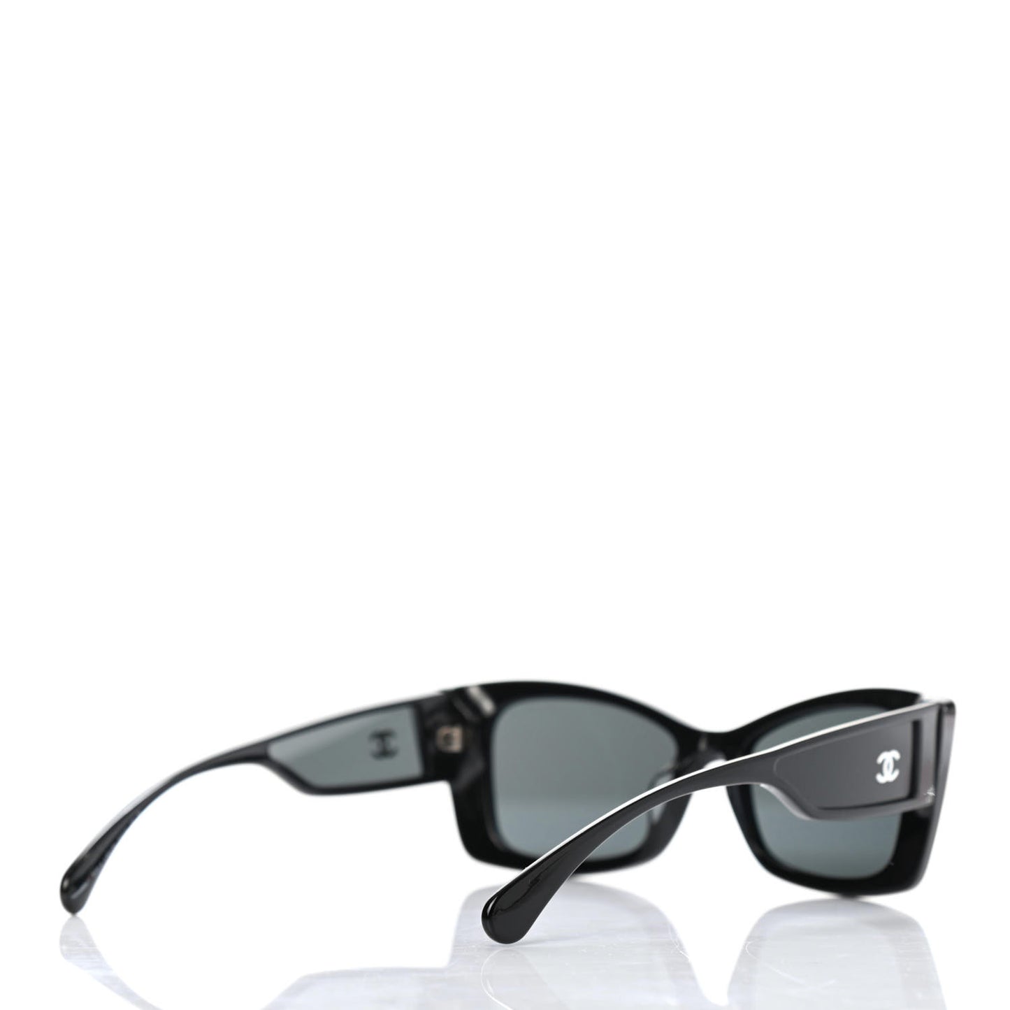 Acetate CC Rectangle Sunglasses 5430 Black