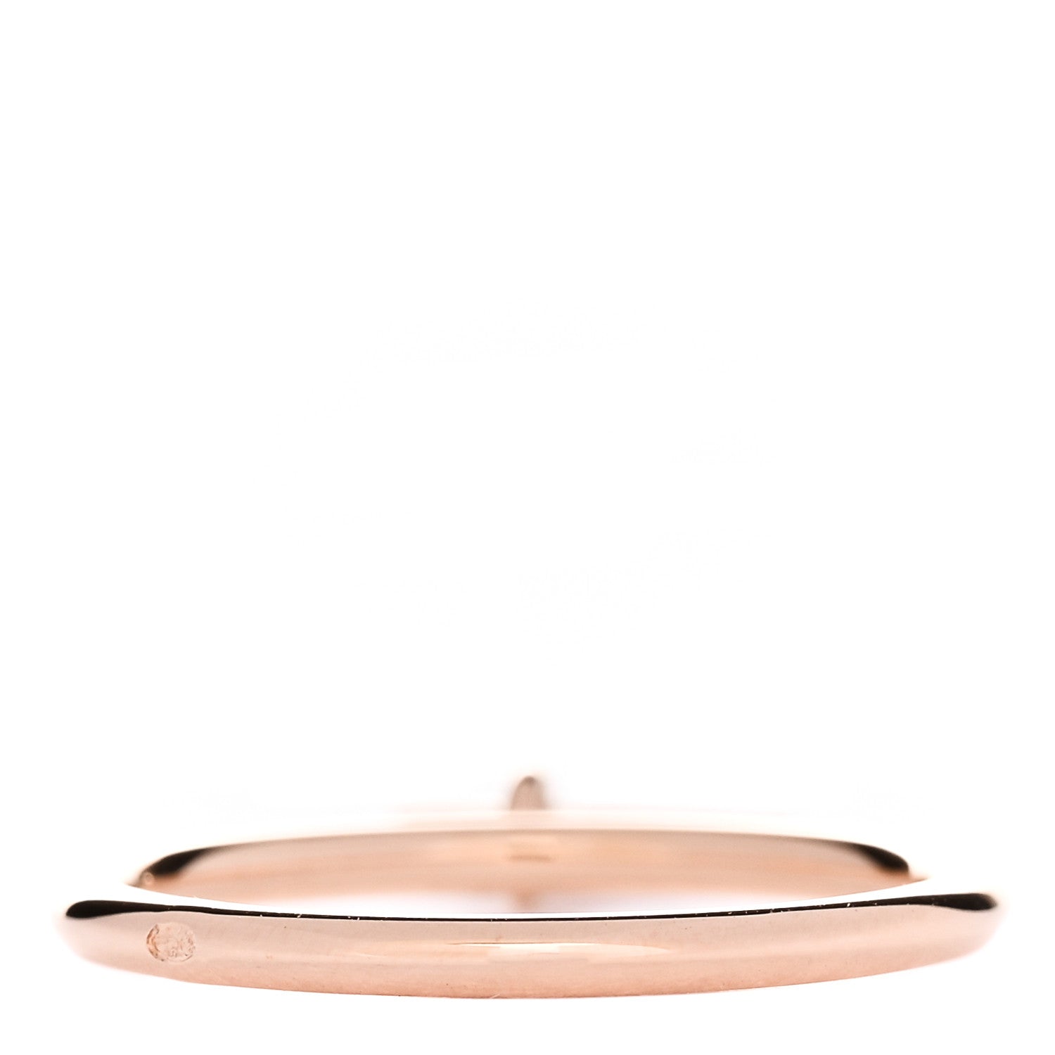 Hermes 18K Rose Gold Gambade H Ring 49 4.75 3 of 6