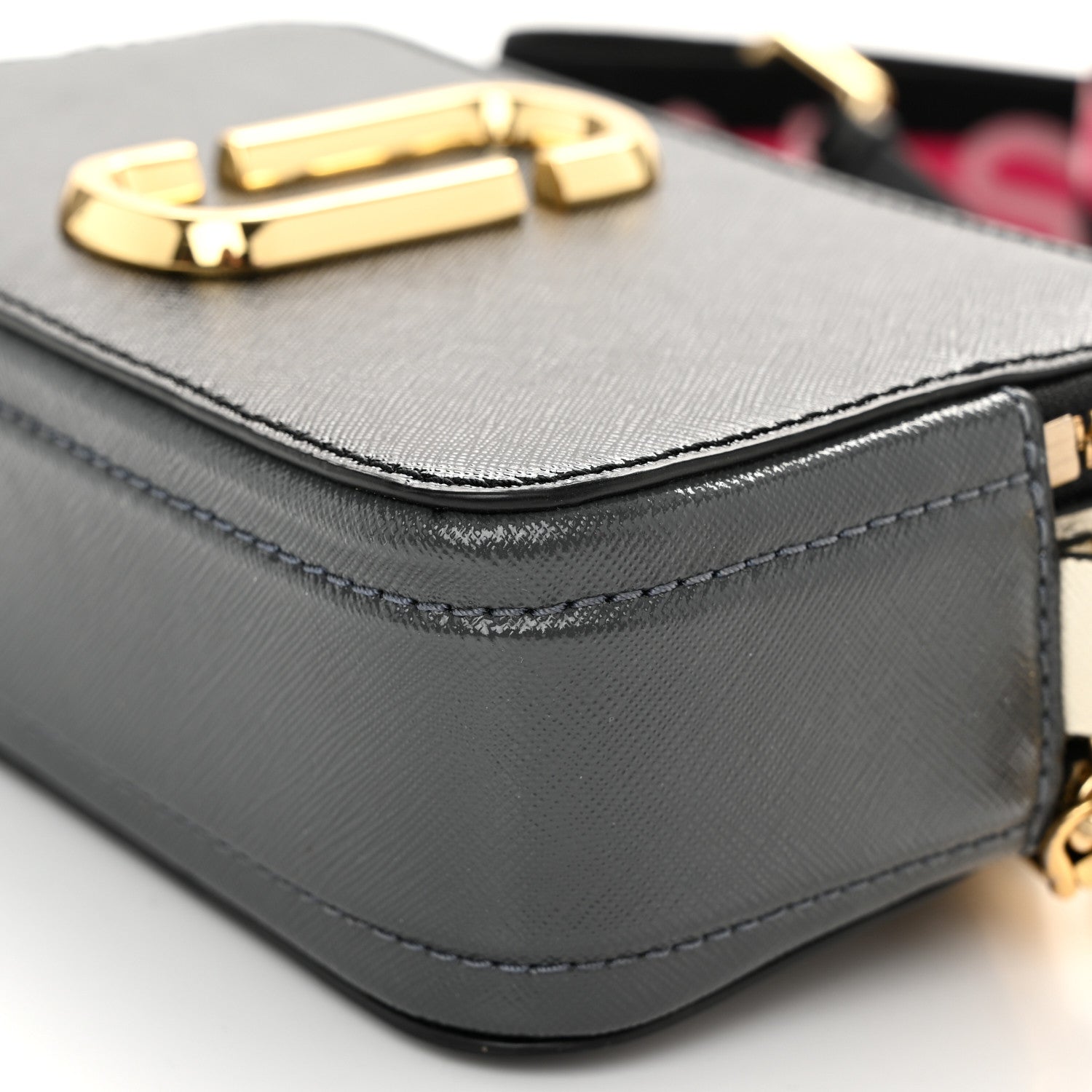 Marc Jacobs Saffiano Snapshot Camera Bag Black Grey 11 of 11