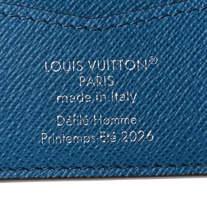 Louis Vuitton Monogram Pigment Slender Wallet Blue 6 of 8