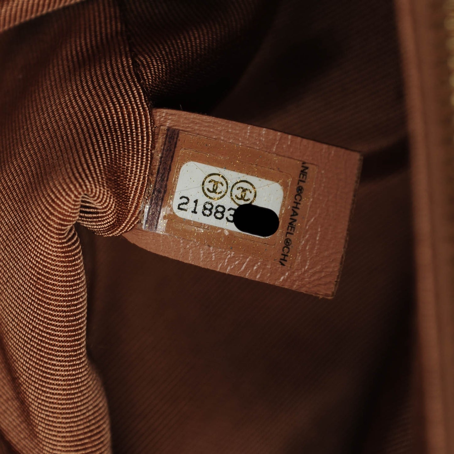 Calfskin Quilted Boy Shopping Tote Camel