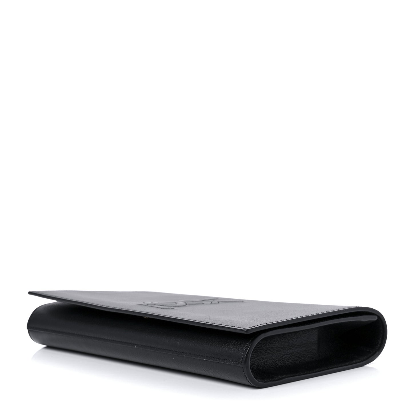 Calfskin Monogram Large Belle De Jour Clutch Black
