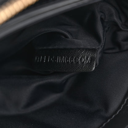 Burberry Lambskin Quilted Lola Double Pouch Crossbody Black 8 of 11