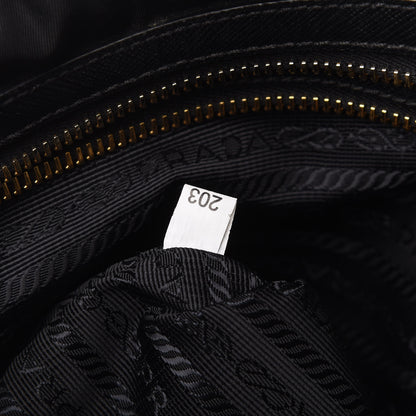 Prada Saffiano Tessuto Nylon Shopping Tote Black 9 of 10