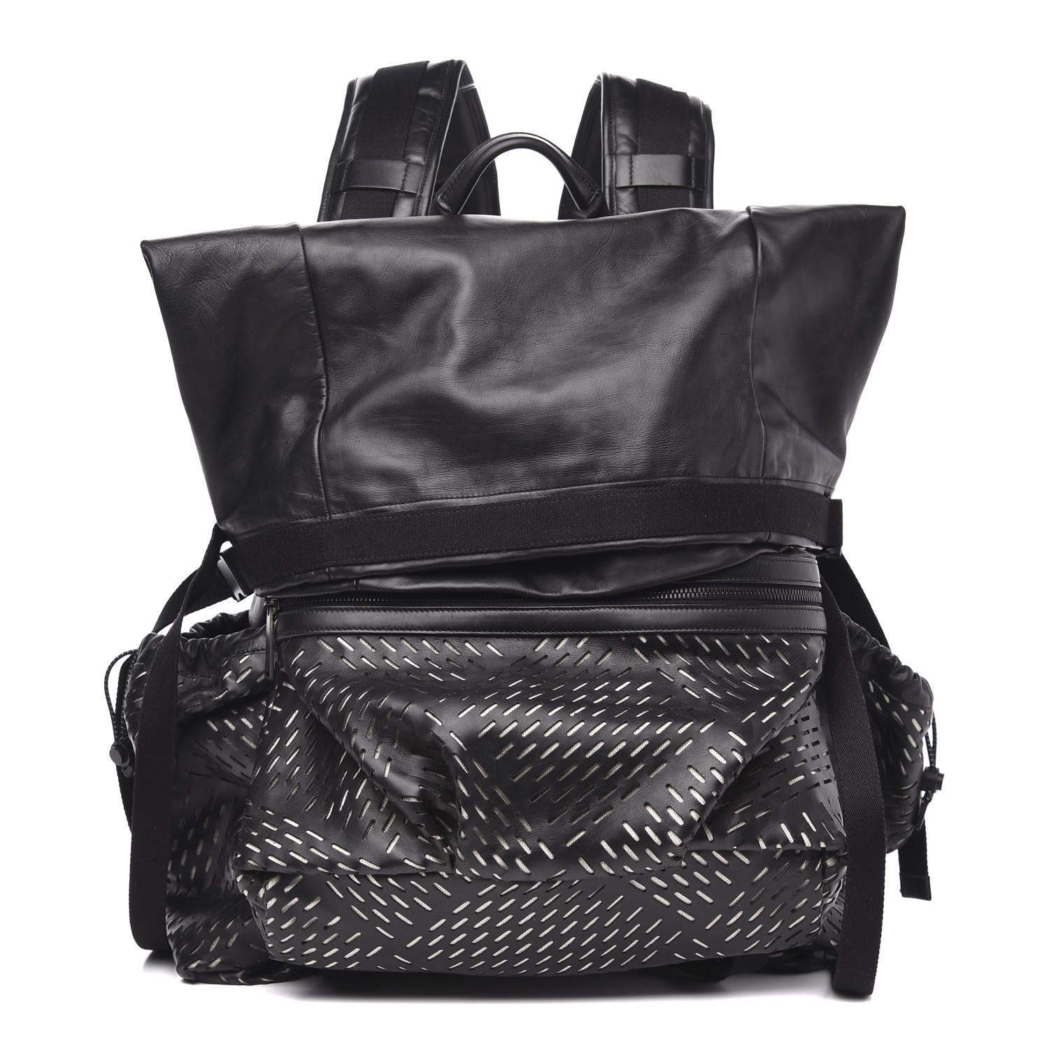 Bottega Veneta Smooth Calfskin Perforated Backpack 1 of 9