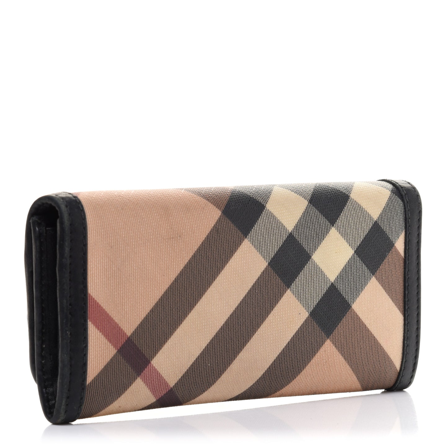 Nova Check Mega Stud Continental Wallet Black