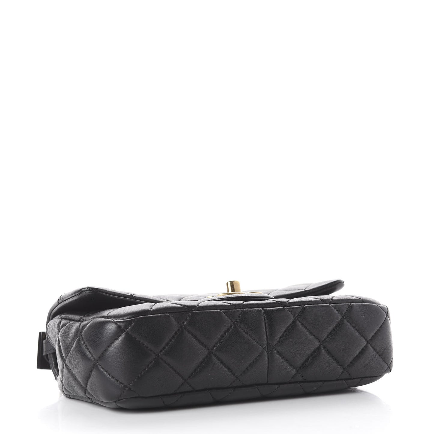 Lambskin Small Grocery By Chanel Flap Black