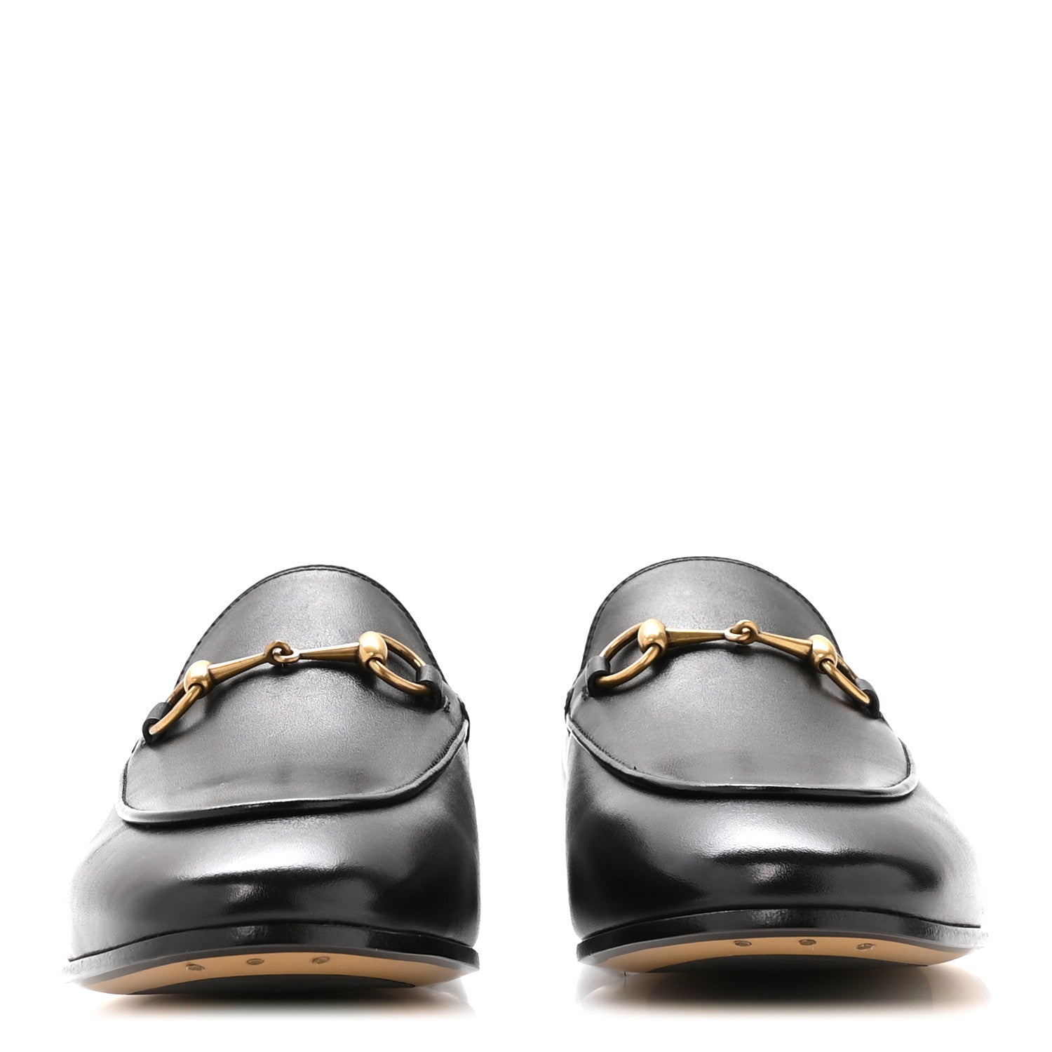 leona85 GUCCI 婦人靴　474483 1057 37+ Gucci Calfskin Womens Jordaan Loafers 38.5 Black 1884608