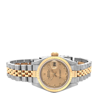Rolex Stainless Steel 18K Yellow Gold 26mm Oyster Perpetual Datejust Watch Champagne 69173 2 of 5