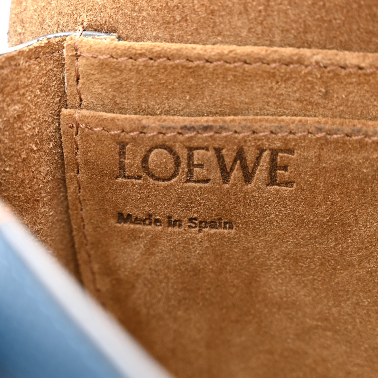 Loewe Grained Calfskin Mini Gate Crossbody Bag Steel Blue 6 of 10