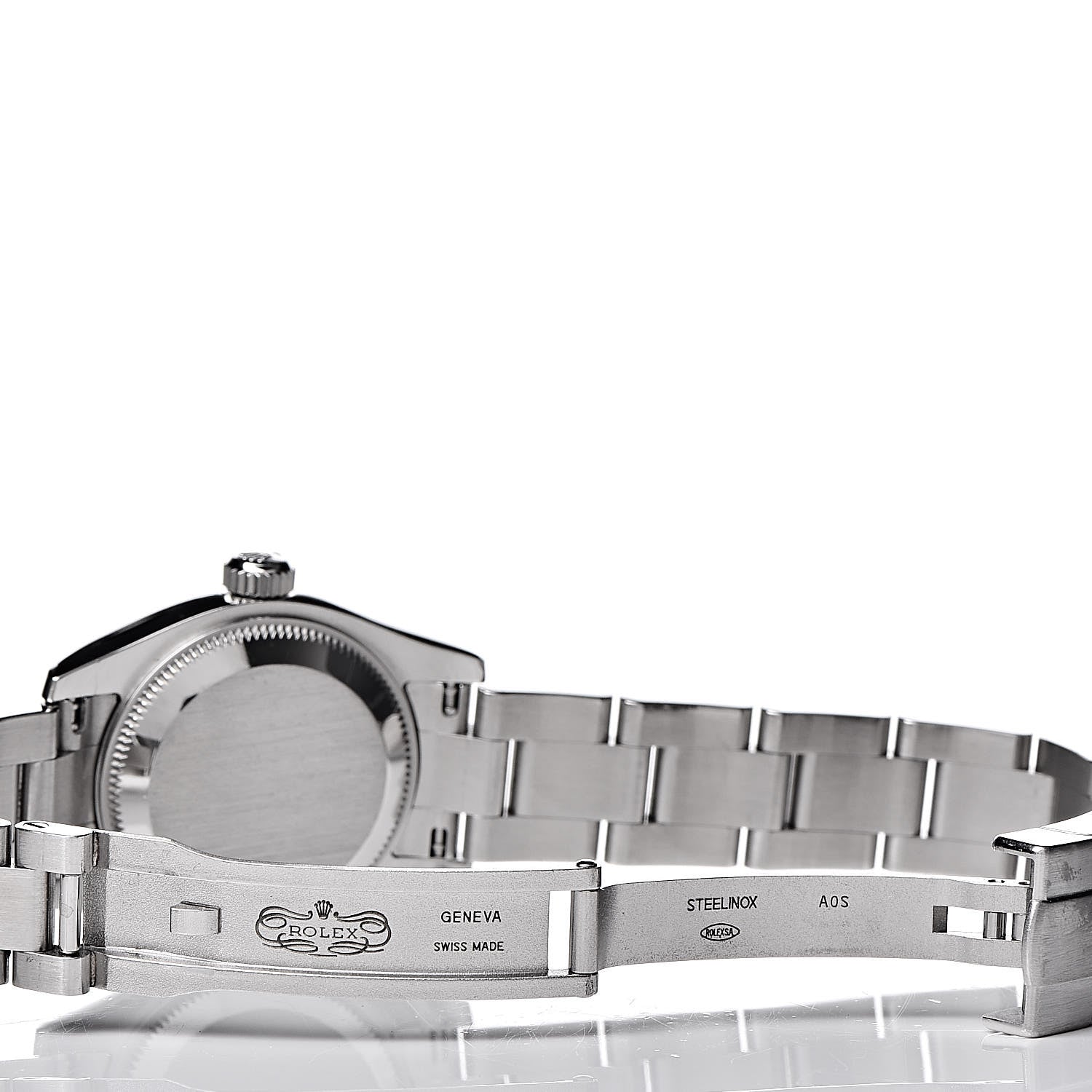 Rolex Stainless Steel 26mm Oyster Perpetual Watch White 176200 5 of 6