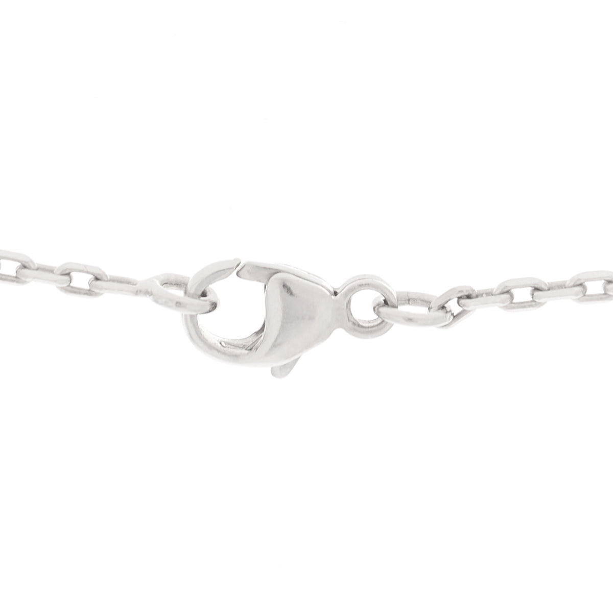 Lacquered Palladium Mini Pop H Pendant Necklace Black